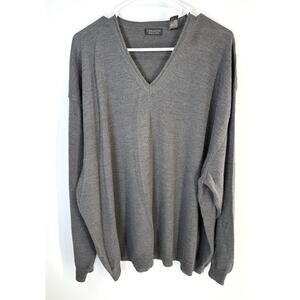 Cellinni Made in Italy Wool Blend Men's Sweater 3X Gray